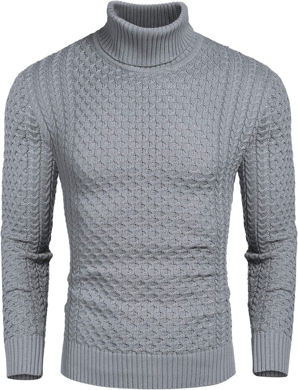 Gideon - Men's Chunky Knit Turtleneck Sweater