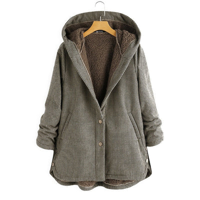 Greta | Women's Fleece Lined Hooded Jacket
