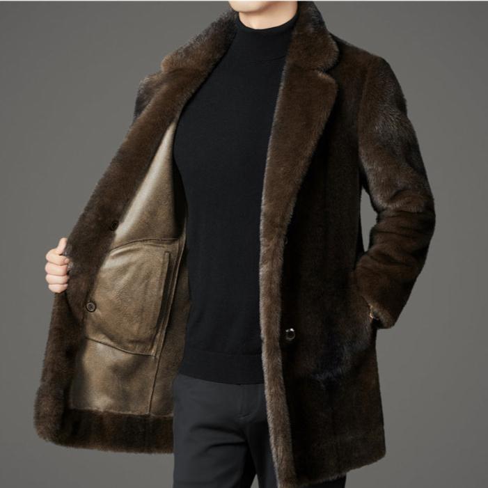 Nathaniel - Men's Faux Fur Coat