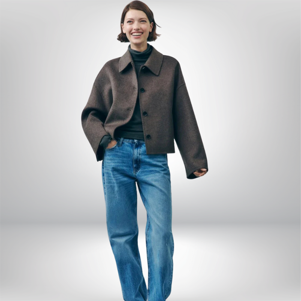 Vivienne - Women's Oversized Cropped Coat