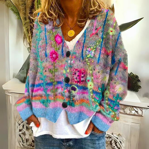 Winifred - Women's Fair Isle Knit Cardigan