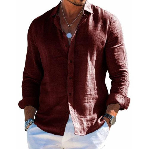 Alaric - Men's Long Sleeve Button Up Shirt