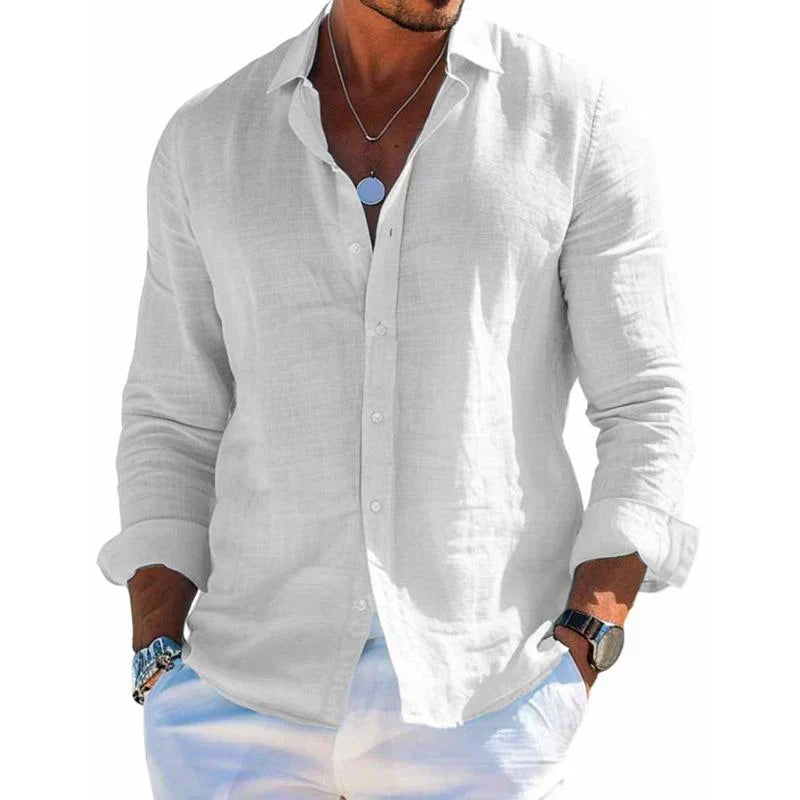 Alaric - Men's Long Sleeve Button Up Shirt