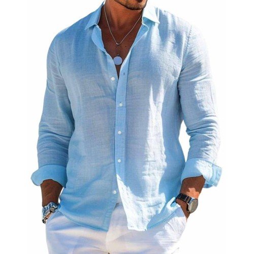 Alaric - Men's Long Sleeve Button Up Shirt