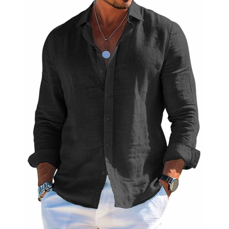 Alaric - Men's Long Sleeve Button Up Shirt