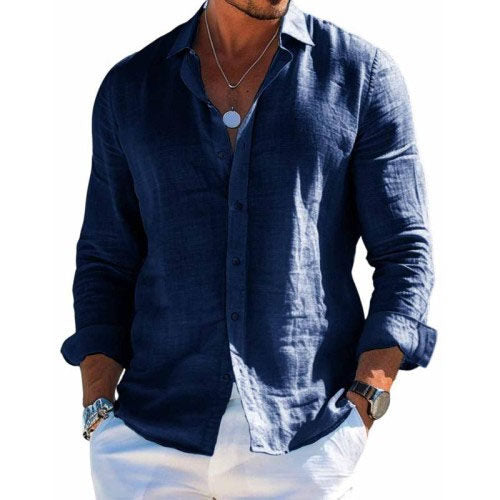Alaric - Men's Long Sleeve Button Up Shirt