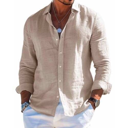 Alaric - Men's Long Sleeve Button Up Shirt