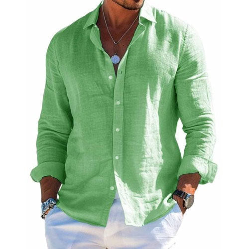 Alaric - Men's Long Sleeve Button Up Shirt