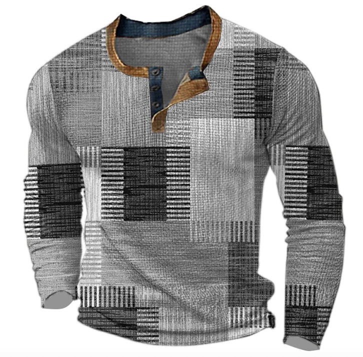 Albert - Men's Button Up Knit Sweater