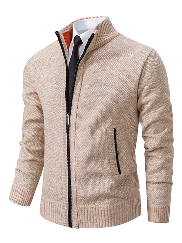 Barnaby - Men's Zip Up Knit Cardigan