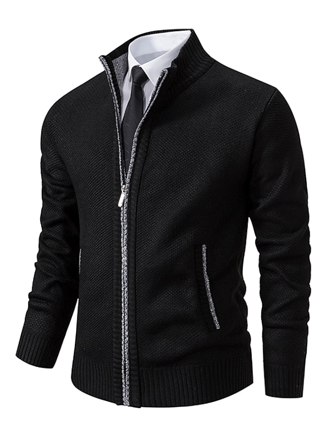 Barnaby - Men's Zip Up Knit Cardigan