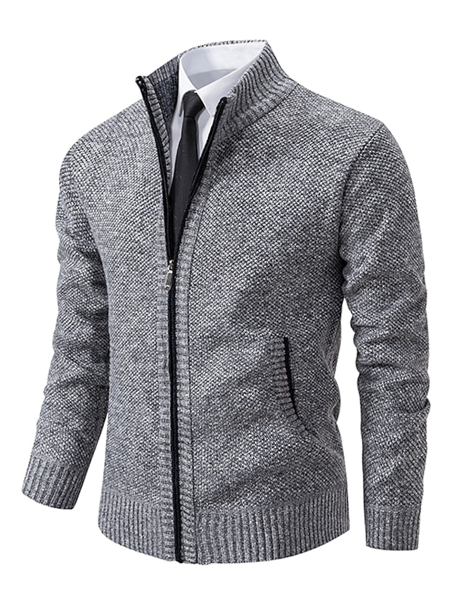 Barnaby - Men's Zip Up Knit Cardigan