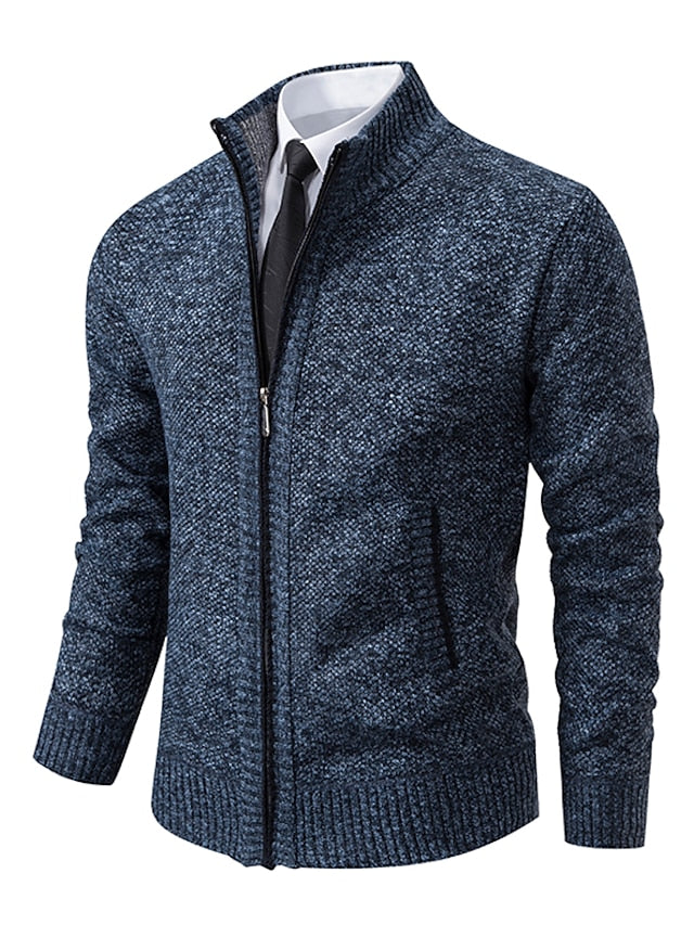 Barnaby - Men's Zip Up Knit Cardigan