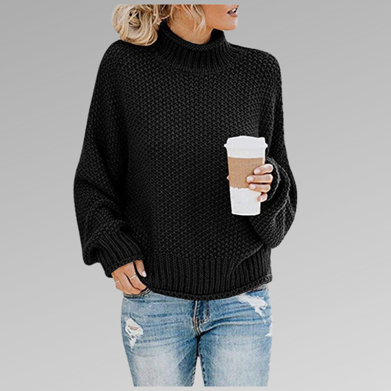 Belle - Women's Oversized Turtleneck Sweater