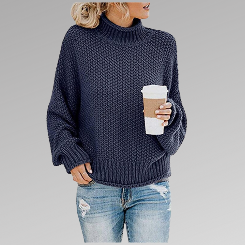 Belle - Women's Oversized Turtleneck Sweater