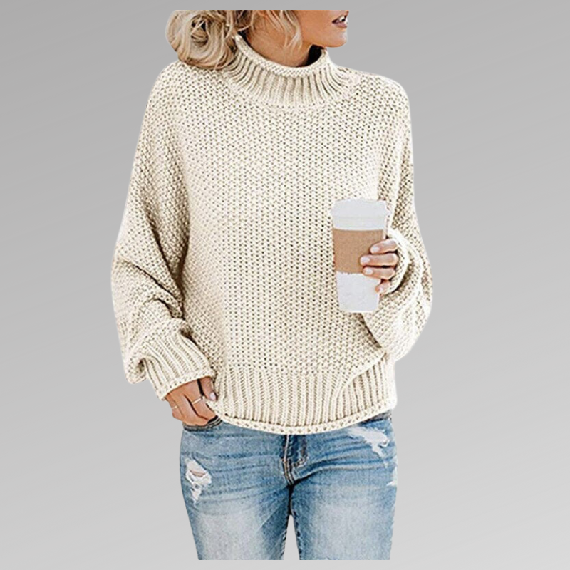 Belle - Women's Oversized Turtleneck Sweater