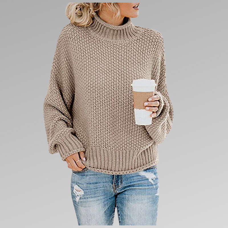 Belle - Women's Oversized Turtleneck Sweater