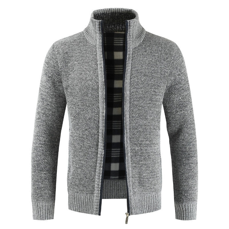 Booker - Men's Zip Up Knit Sweater