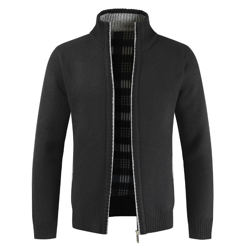 Booker - Men's Zip Up Knit Sweater