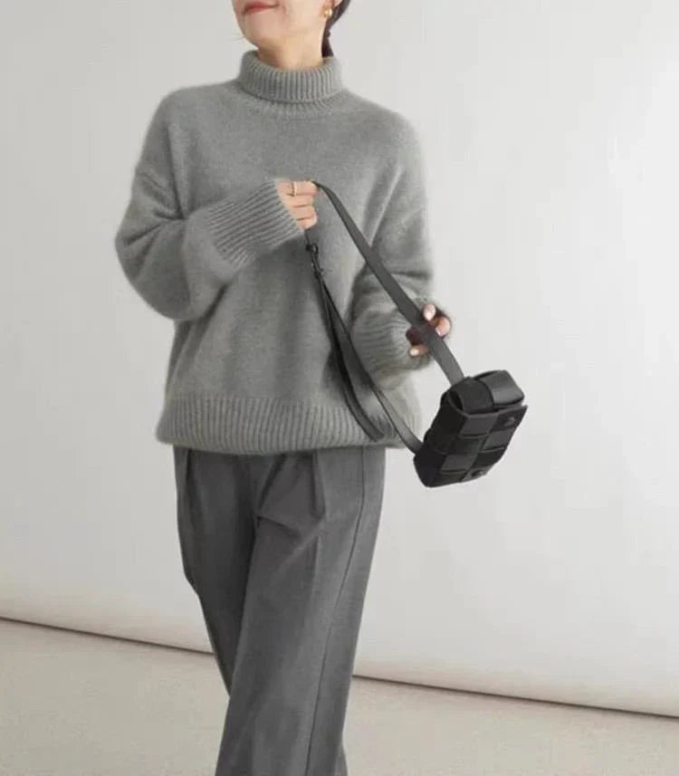 Brielle - Women's Ribbed Turtleneck Sweater