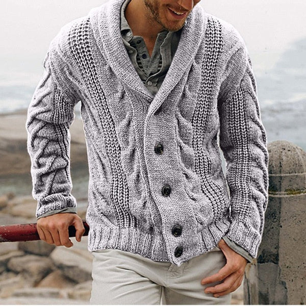 Brooks - Men's Shawl Collar Knit Cardigan