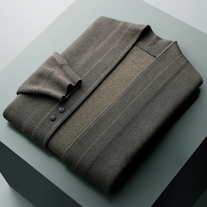 Caleb - Men's Open Front Knit Cardigan