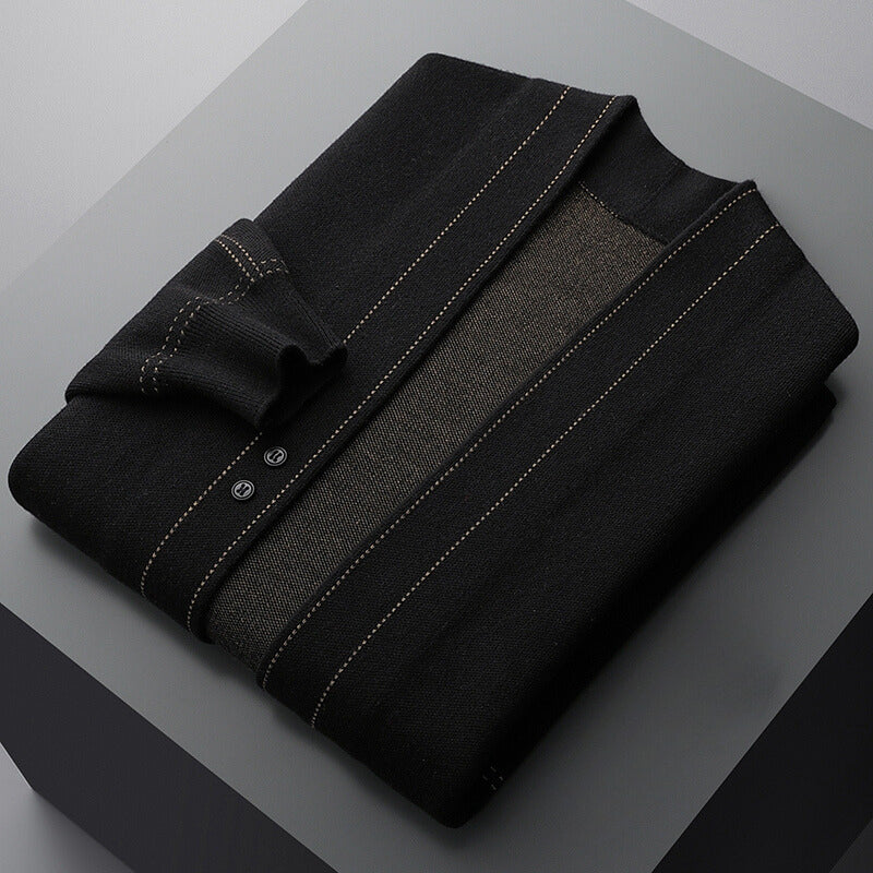 Caleb - Men's Open Front Knit Cardigan