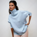 Camille - Women's Cowl Neck Knit Sweater