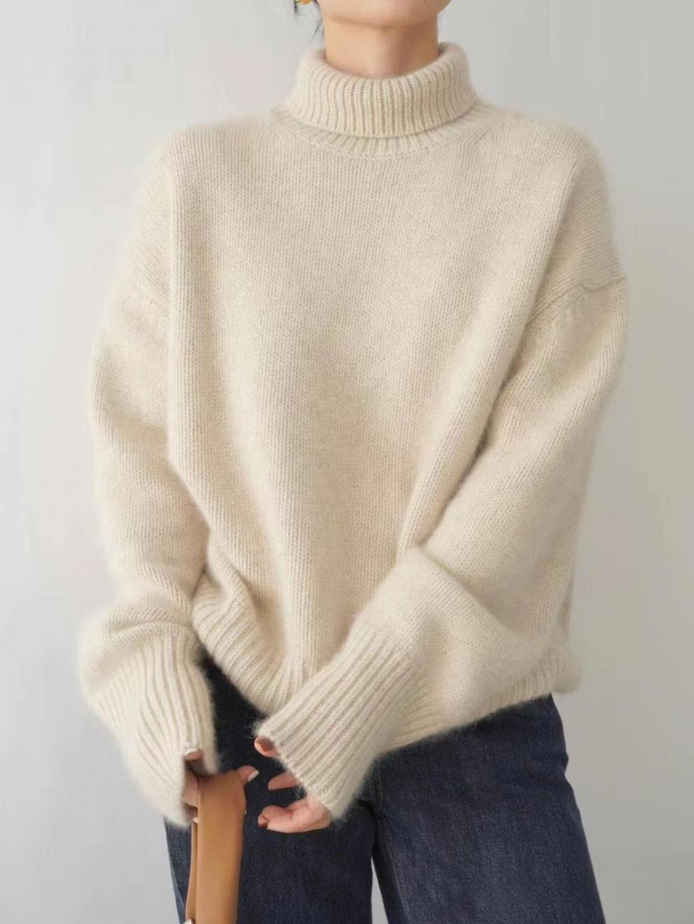Carys - Women's Mock Neck Turtleneck Sweater