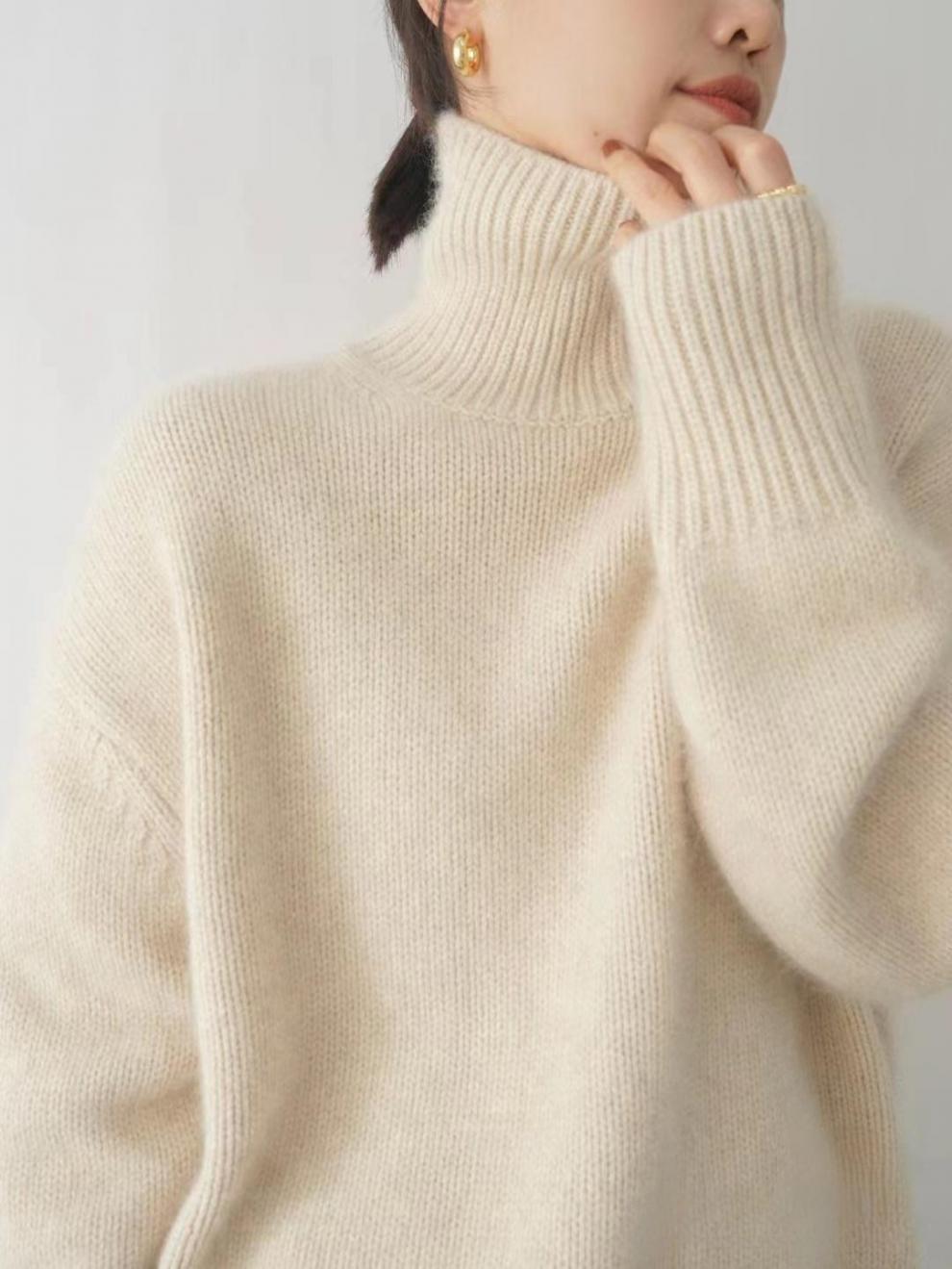 Carys - Women's Mock Neck Turtleneck Sweater