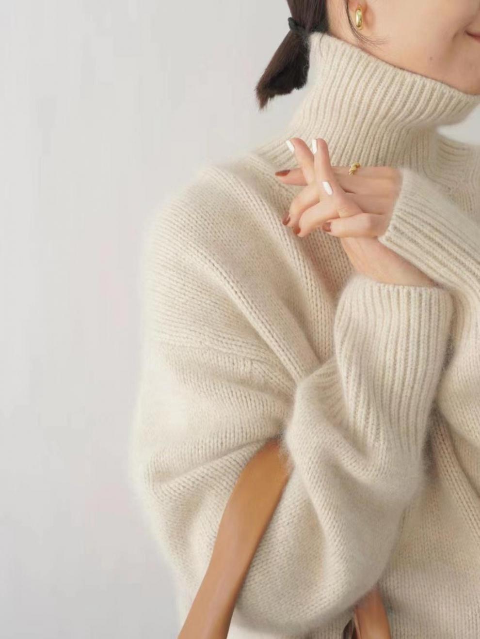 Carys - Women's Mock Neck Turtleneck Sweater