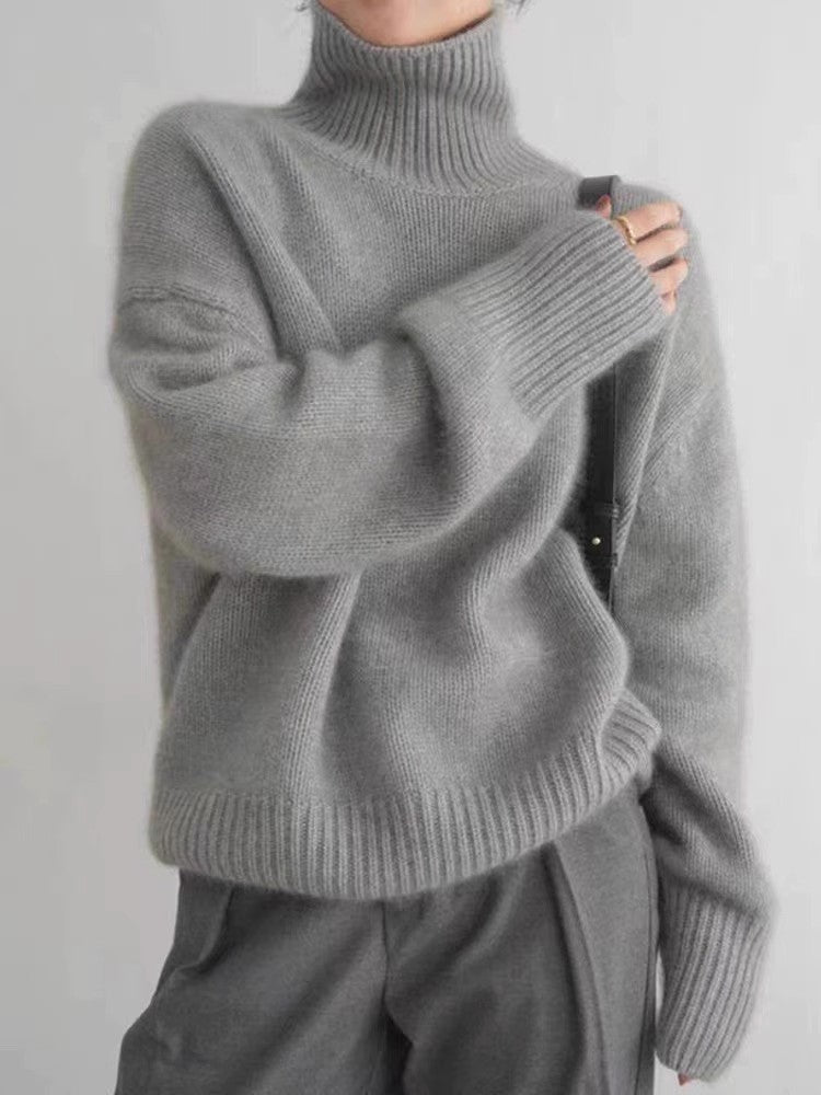 Carys - Women's Mock Neck Turtleneck Sweater