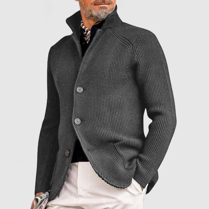 Casper - Men's Button Up Knit Cardigan