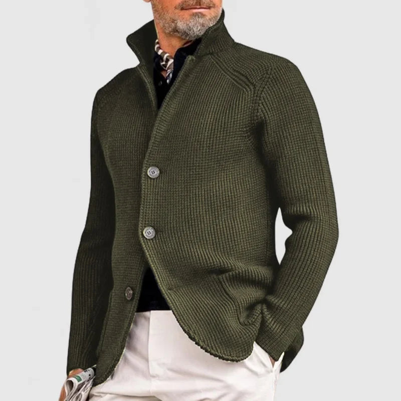 Casper - Men's Button Up Knit Cardigan