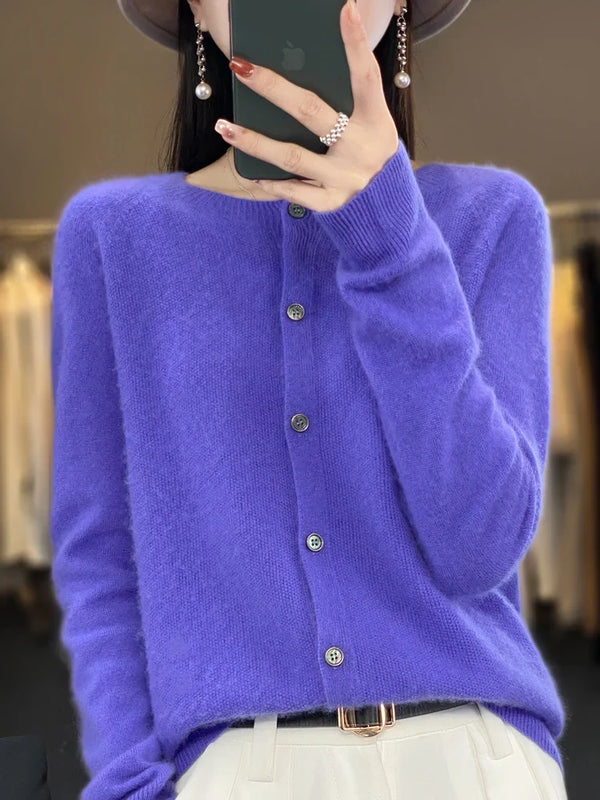 Cecily - Women's Button Up Knit Cardigan