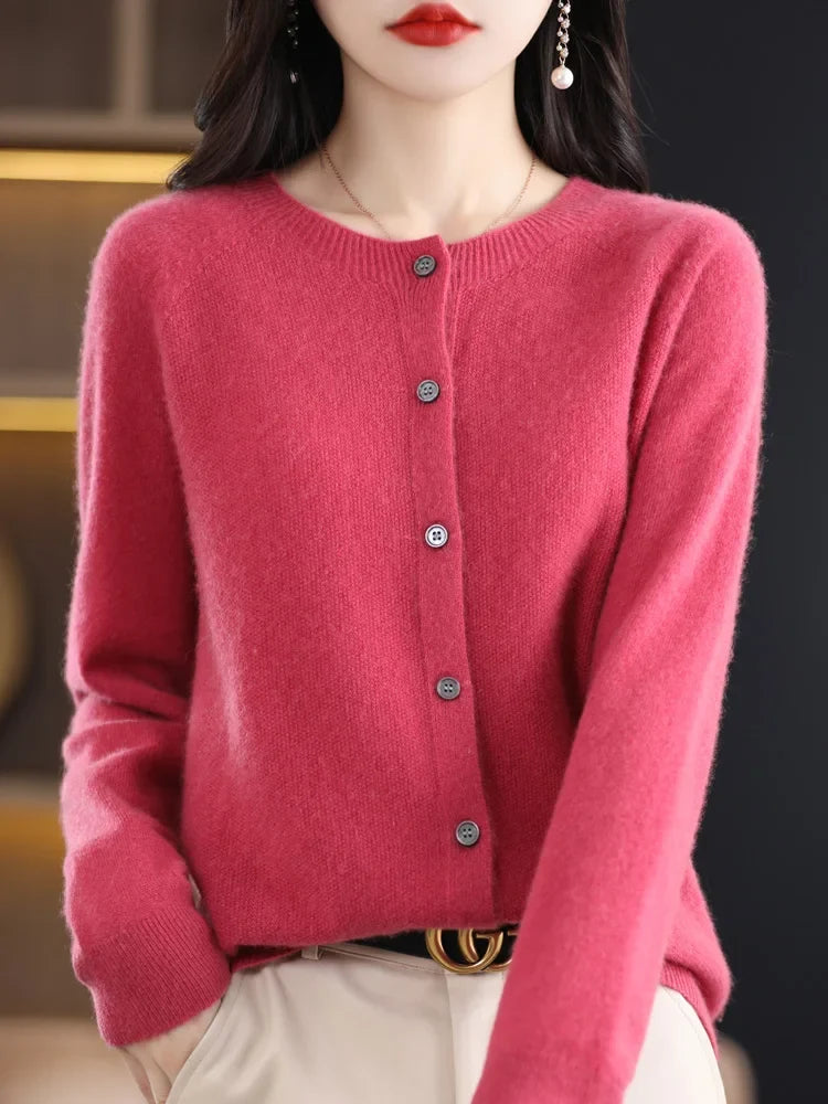 Cecily - Women's Button Up Knit Cardigan