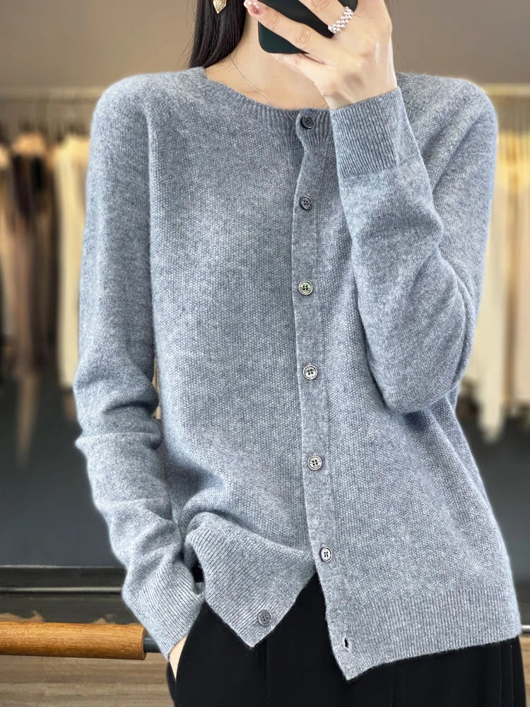Cecily - Women's Button Up Knit Cardigan
