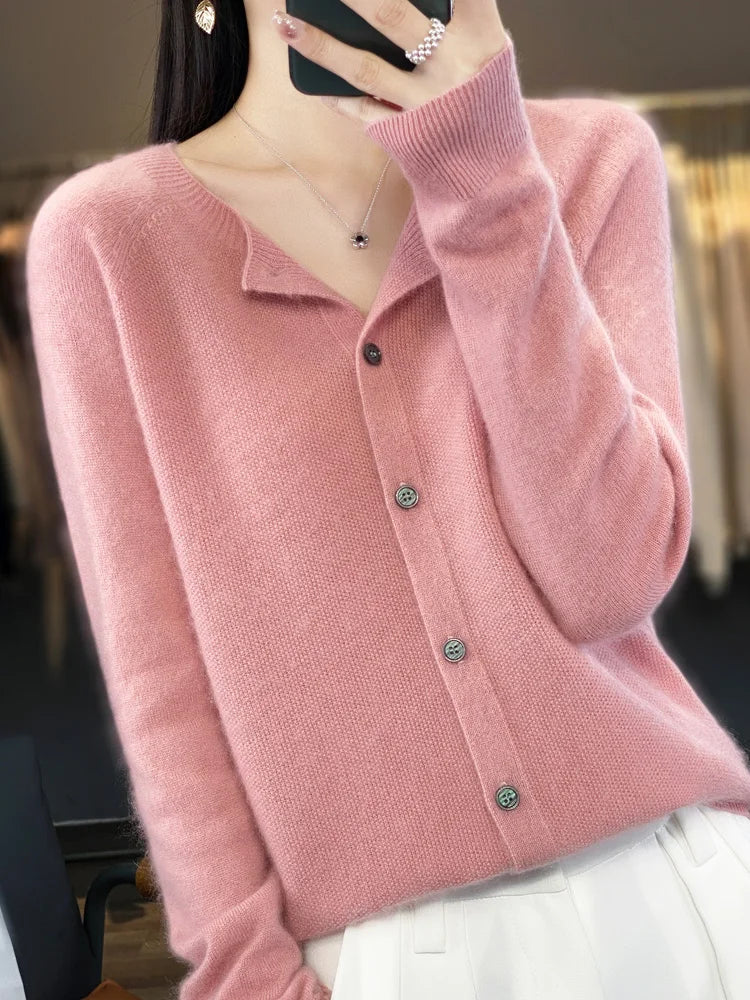 Cecily - Women's Button Up Knit Cardigan