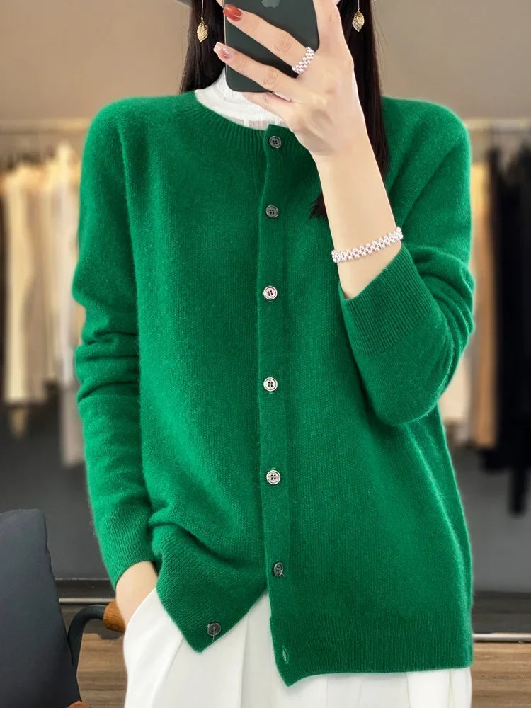 Cecily - Women's Button Up Knit Cardigan