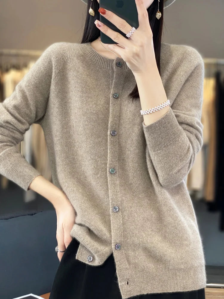 Cecily - Women's Button Up Knit Cardigan
