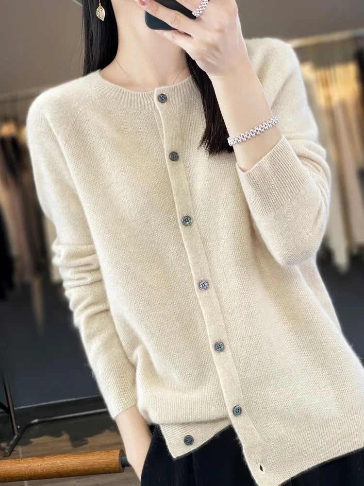 Cecily - Women's Button Up Knit Cardigan