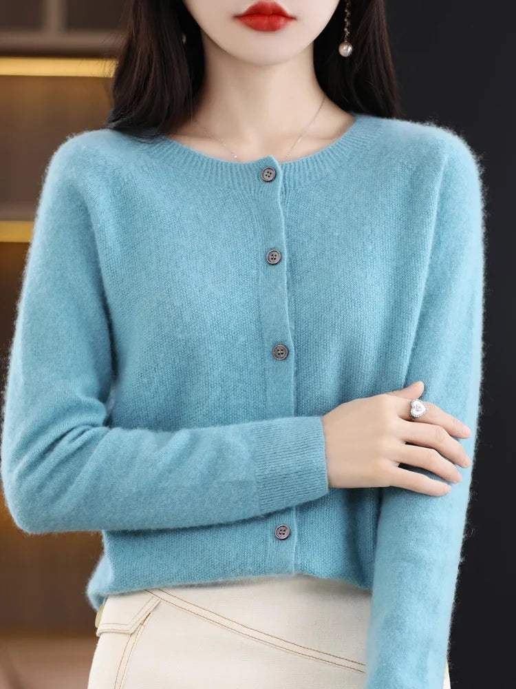 Cecily - Women's Button Up Knit Cardigan
