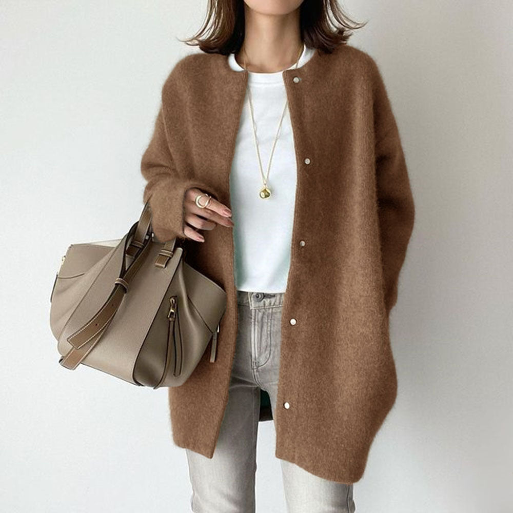 Charlotte - Women's Long Open Front Cardigan