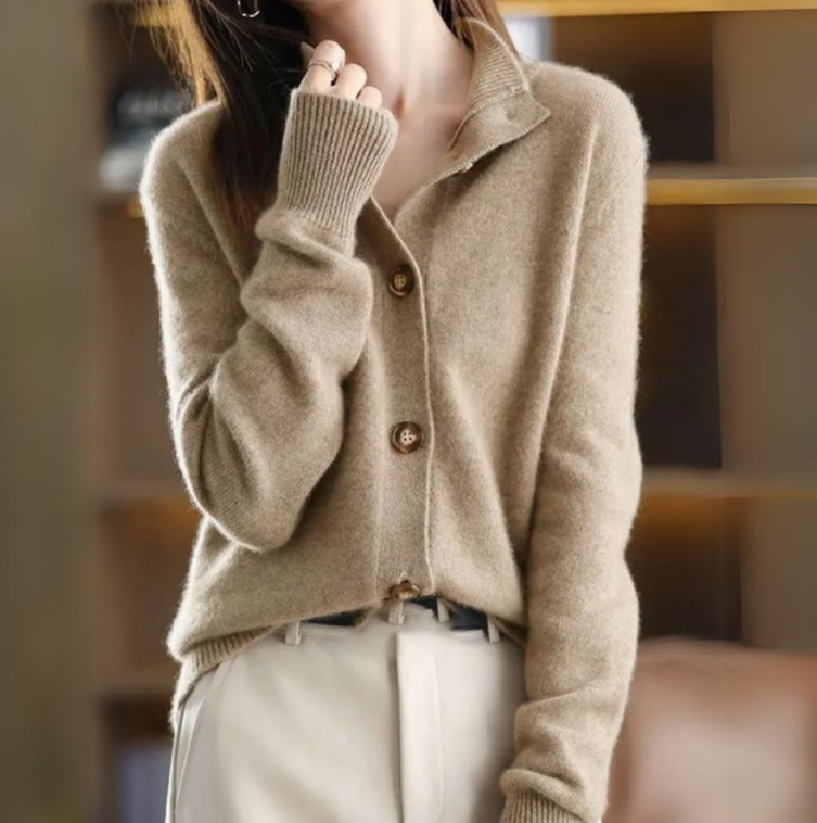 Clementine - Women's Open Front Knit Cardigan