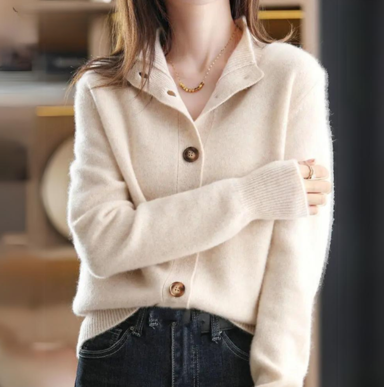Clementine - Women's Open Front Knit Cardigan