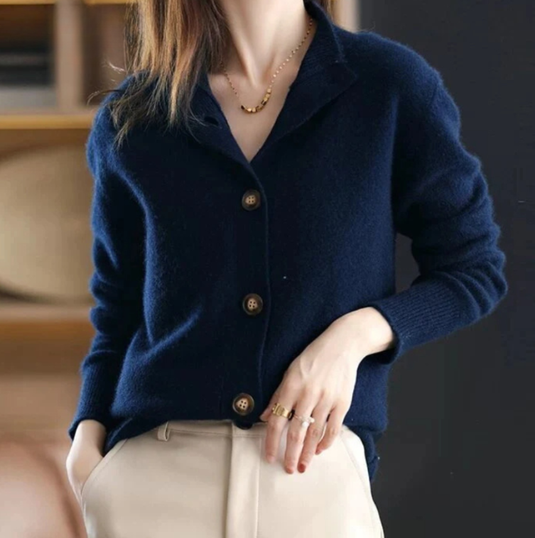 Clementine - Women's Open Front Knit Cardigan