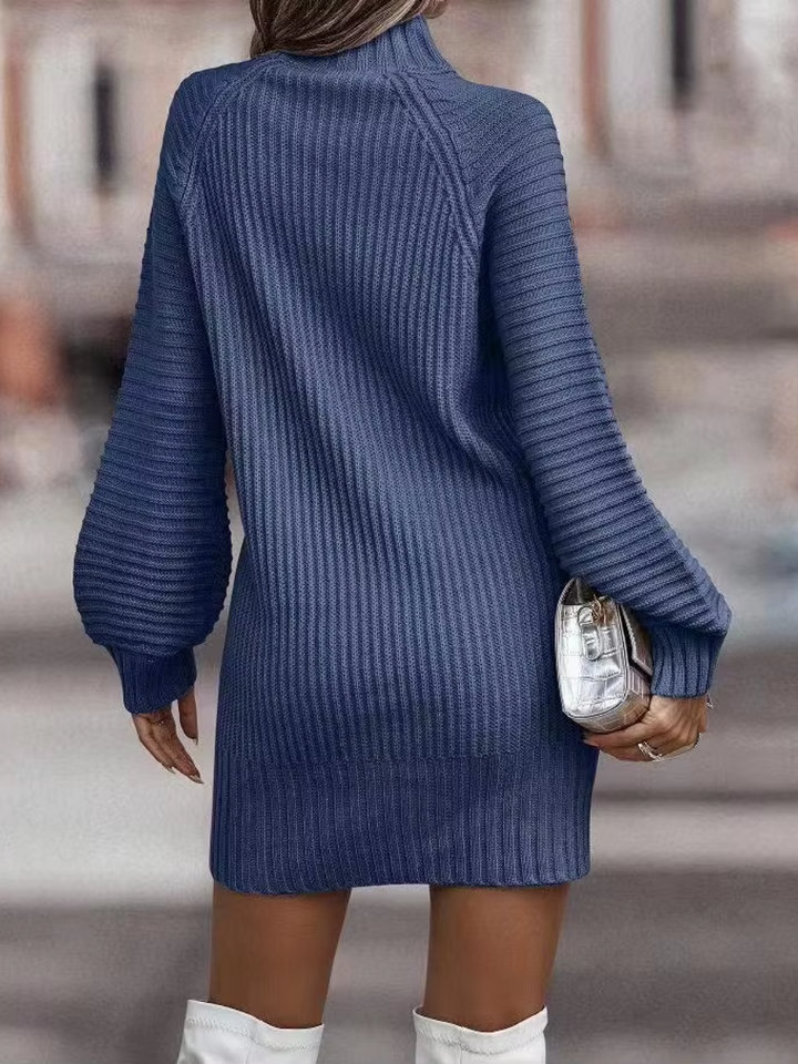 Delphine - Women's Mini Knit Sweater Dress