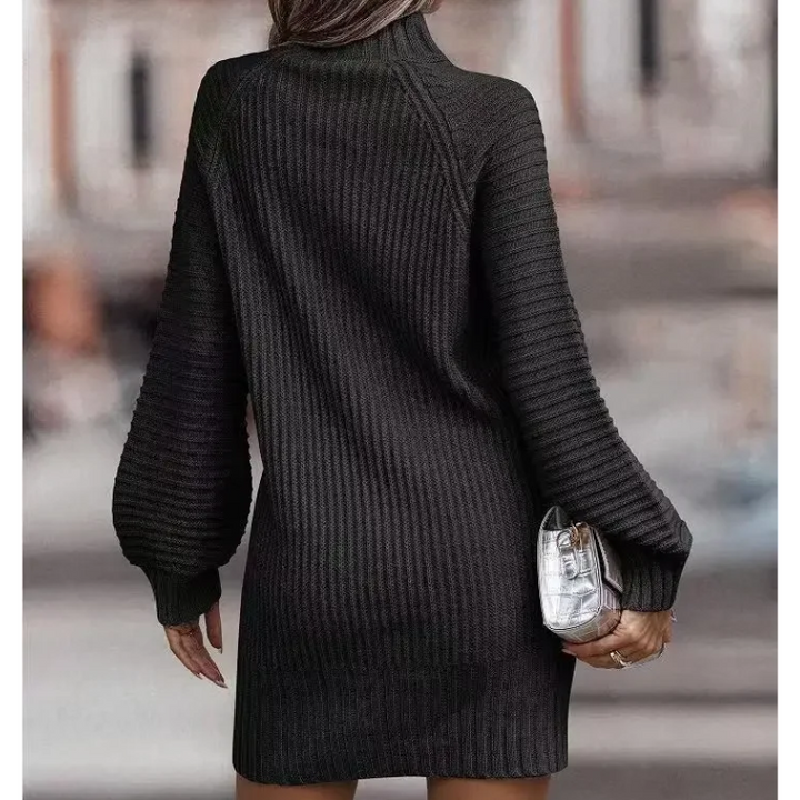 Delphine - Women's Mini Knit Sweater Dress