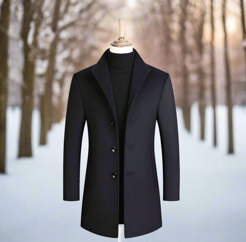 Ellis - Men's Long Overcoat