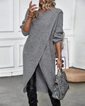 Elodie - Women's Wrap Knit Sweater Dress